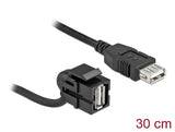 Delock 86869 Keystone Module Usb 2.0 A Female 110° > Usb 2.0 A Female