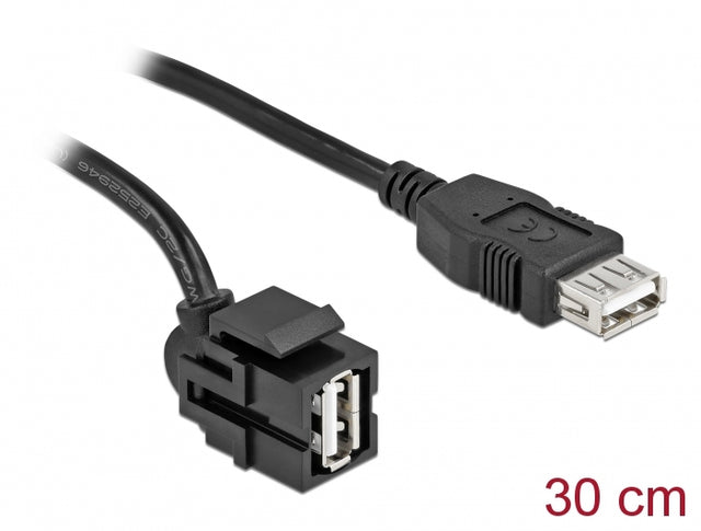 Delock 86870 Keystone Module Usb 2.0 A Female 250° > Usb 2.0 A Female