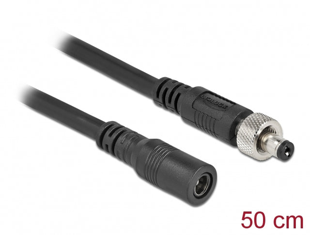 Delock 86570 Dc Extension Cable 5.5 X 2.1 Mm Male To Female Screwable