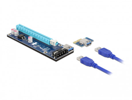 Delock 41430 Riser Card Pci Express X1 To X16 With 60 Cm Usb Cable