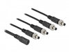 Delock 86588 Dc Splitter Cable 5.5 X 2.1 Mm 1 X Female To 4 X Male Screwable