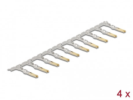 Delock 66727 Crimp Contacts For D-Sub Crimp Female 40 Pieces