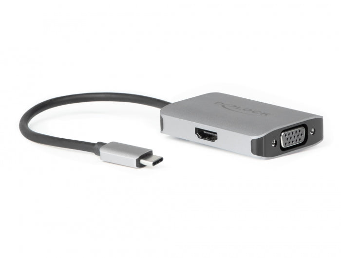 Delock 87776 Usb Type-C™ Splitter (Dp Alt Mode) > 1 X Hdmi + 1 X Vga Out