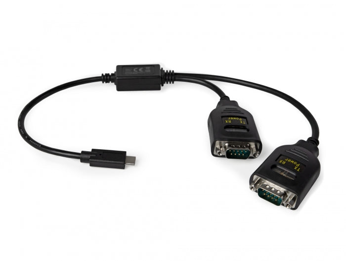 Delock 90494 Adapter Usb Type-C™ To 2 X Serial Rs-232 Db9