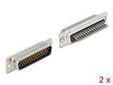 Delock 66707 D-Sub Hd 44 Pin Male Metal, Solder Version, 2 Pieces