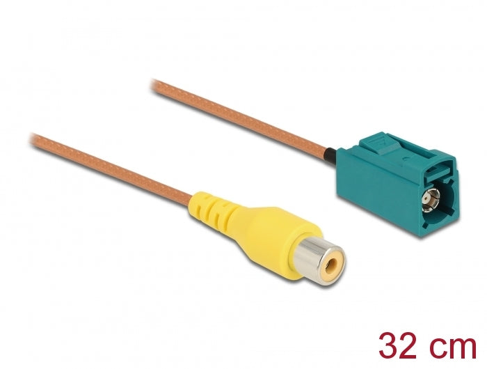 Delock 90008 Cable Fakra Z Jack > Rca Jack Rg-179 32 Cm