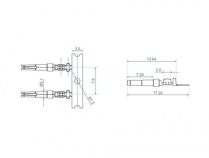 Delock 66727 Crimp Contacts For D-Sub Crimp Female 40 Pieces