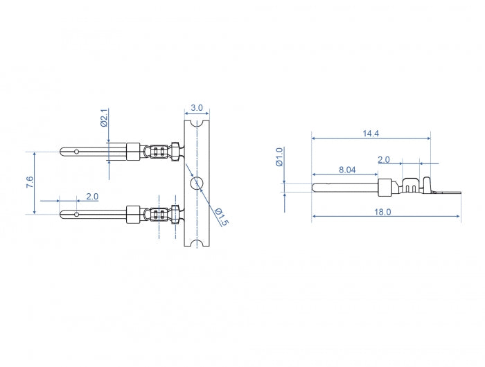 Delock 66726 Crimp Contacts For D-Sub Crimp Male 40 Pieces