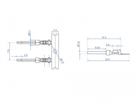 Delock 66726 Crimp Contacts For D-Sub Crimp Male 40 Pieces