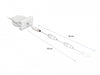 Delock 81377 Easy 45 Module Power Retractable Cable Dc 5.5 X 2.1 Mm Female