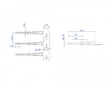 Delock 66732 Crimp Contacts For D-Sub Hd Crimp Male 40 Pieces