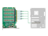 Delock 90054 Pci Express X16 Card To 4 X Internal Nvme M.2 Key M