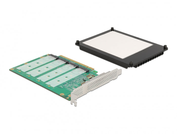 Delock 90054 Pci Express X16 Card To 4 X Internal Nvme M.2 Key M