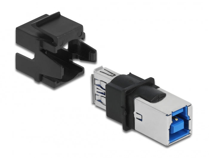 Delock 86395 Keystone Module Usb 3.0 A Female > Usb 3.0 B Female Black