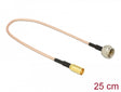 Delock 13001 Antenna Cable F Plug To Smb Plug Rg-316 25 Cm