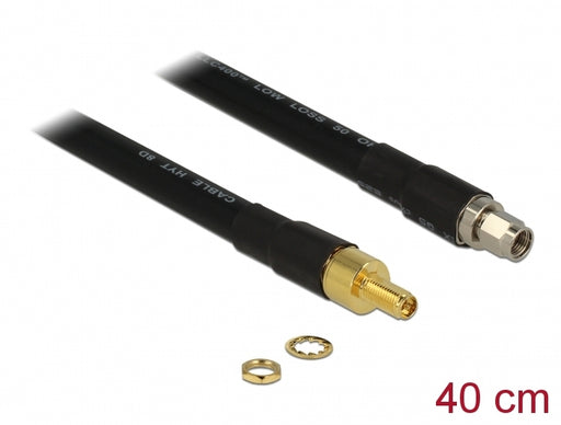 Delock 13012 Antenna Cable Rp-Sma Plug > Rp-Sma Jack Cfd400 Llc400 0.4 M