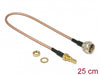 Delock 13025 Antenna Cable F Plug > Smb Jack Bulkhead Rg-316 25 Cm