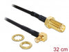 Delock 88472 Antenna Cable Rp-Sma Jack Bulkhead To Mcx Plug 90° 320 Mm