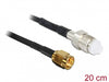 Delock 88596 Antenna Cable Sma Plug > Fme Jack Rg-174 200 Mm