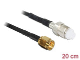 Delock 88596 Antenna Cable Sma Plug > Fme Jack Rg-174 200 Mm