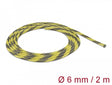 Delock 20737 Braided Sleeve Stretchable 2 M X 6 Mm Black-Yellow