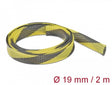 Delock 20742 Braided Sleeve Stretchable 2 M X 19 Mm Black-Yellow