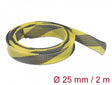 Delock 20747 Braided Sleeve Stretchable 2 M X 25 Mm Black-Yellow