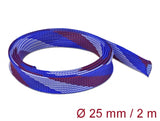 Delock 20751 Braided Sleeve Stretchable 2 M X 25 Mm Blue-Red-White