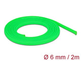 Delock 20739 Braided Sleeve Stretchable 2 M X 6 Mm Green