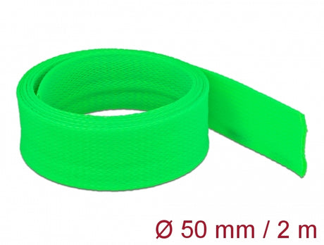 Delock 20759 Braided Sleeve Stretchable 2 M X 50 Mm Green