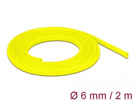 Delock 20740 Braided Sleeve Stretchable 2 M X 6 Mm Yellow