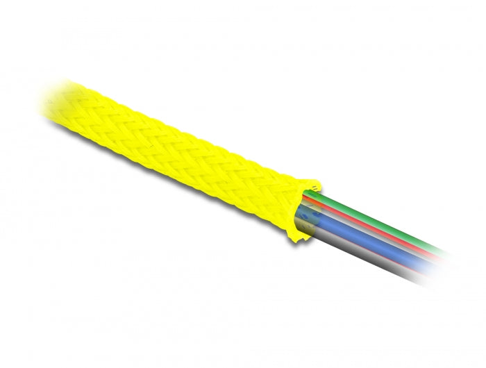 Delock 20740 Braided Sleeve Stretchable 2 M X 6 Mm Yellow