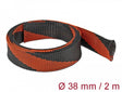 Delock 20753 Braided Sleeve Stretchable 2 M X 38 Mm Black-Red