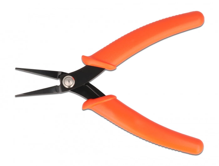 Delock 90544 Long Nose Pliers Orange 14.2 Cm