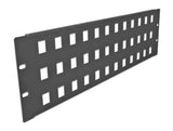 Delock 66838 19″ Keystone Patch Panel 48 Port 3U Black