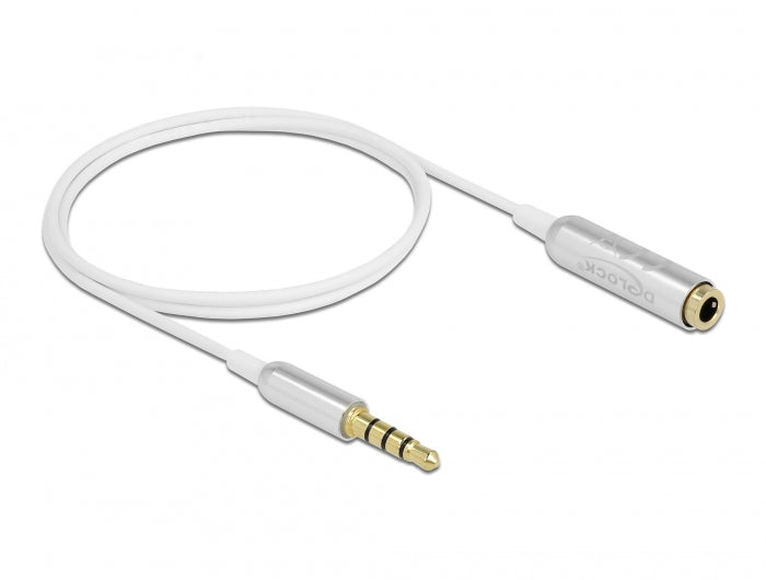 Delock 66072 Audio Extension Cable Stereo Jack 3.5 Mm 4 Pin Male To Female