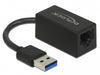 Delock 66039 Usb Type-A Adapter To Gigabit Lan Compact Black