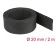 Delock 20794 Fabric Heat Shrink Tube 2 M X 20 Mm Shrinkage Ratio 2:1 Black