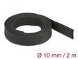 Delock 20792 Fabric Heat Shrink Tube 2 M X 10 Mm Shrinkage Ratio 2:1 Black