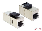 Delock 86628 Keystone Module Rj45 Jack > Rj45 Jack Cat.5E Compact 25 Pieces