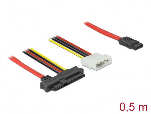 Delock 82219 Cable Sas Sff-8482 + Power > 1 X Sata 7 Pin 0.5 M