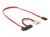 Delock 82219 Cable Sas Sff-8482 + Power > 1 X Sata 7 Pin 0.5 M