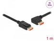 Delock 87044 Displayport Cable Male Straight To Male 90° Left Angled