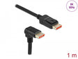 Delock 87050 Displayport Cable Male Straight To Male 90° Downwards Angled