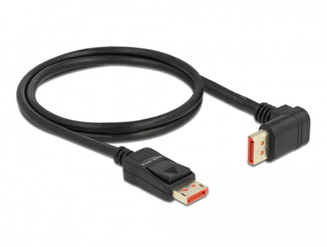 Delock 87054 Displayport Cable Male Straight To Male 90° Upwards Angled