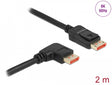 Delock 87063 Displayport Cable Male Straight To Male 90° Right Angled