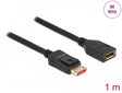 Delock 87070 Displayport Extension Cable 8K 60 Hz 1 M