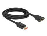 Delock 87098 Displayport Extension Cable Panel-Mount 8K 60 Hz 3 M