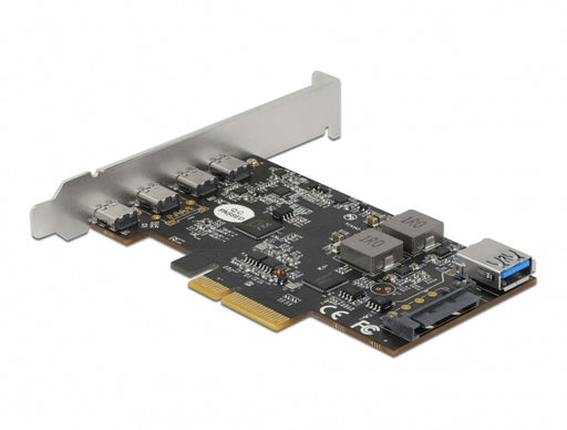 Delock 90059 Pci Express X4 Card To 4 X Usb Type-C + Usb Type-A - Usb 10 Gbps