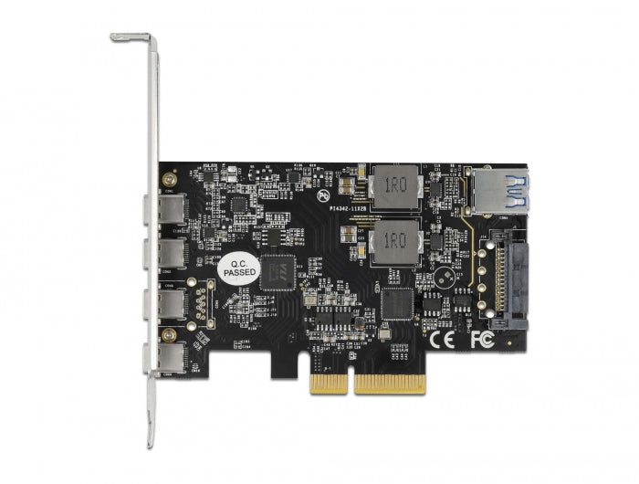 Delock 90059 Pci Express X4 Card To 4 X Usb Type-C + Usb Type-A - Usb 10 Gbps